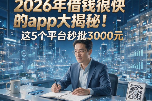 2026年借钱很快的app大揭秘！这5个平台秒批3000元