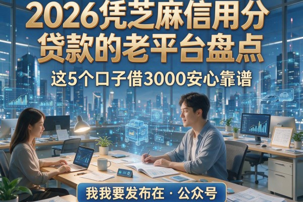 2026凭芝麻信用分贷款的老平台盘点，这5个口子借3000安心靠谱