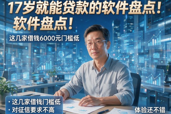 17岁就能贷款的软件盘点！这几家借钱6000元门槛低、对征信要求不高，体验还不错