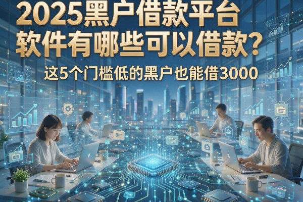 2025黑户借款平台软件有哪些可以借款？这5个门槛低的黑户也能借3000