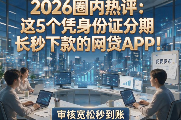2026圈内热评：这5个凭身份证分期长秒下款的网贷APP，审核宽松秒到账