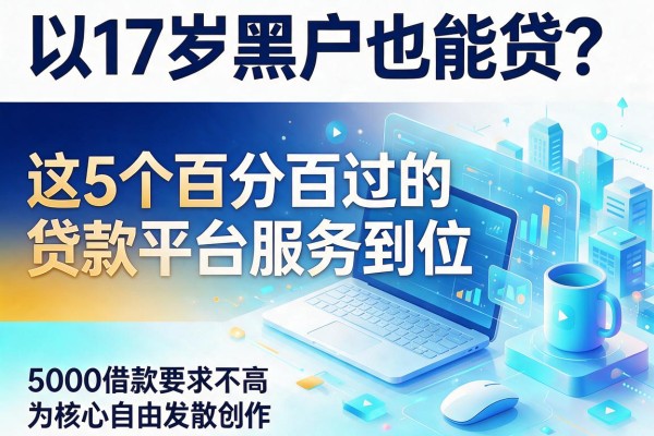 17岁黑户也能贷？这5个百分百过的贷款平台服务到位，5000借款要求不高