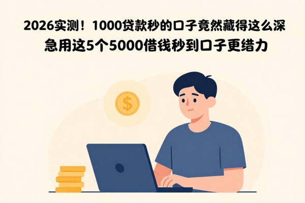 2026实测!1000贷款秒到的口子竟然藏得这么深,急用这5个5000借钱秒到口子更给力