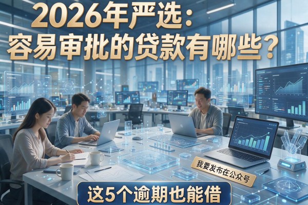 2026年严选：容易审批的贷款有哪些？这5个逾期也能借！