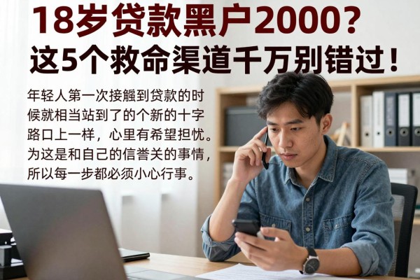 18岁贷款黑户2000？这5个救命渠道千万别错过！