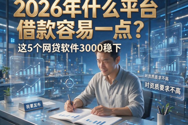 2026年什么平台借款容易一点?这5个网贷软件3000稳下、对资质要求不高