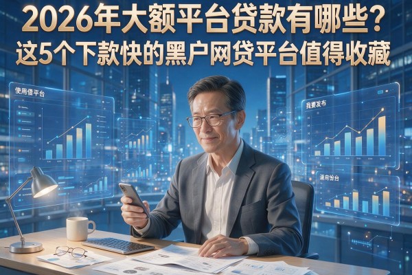 2026年大额平台贷款有哪些?这5个下款快的黑户网贷平台值得收藏!