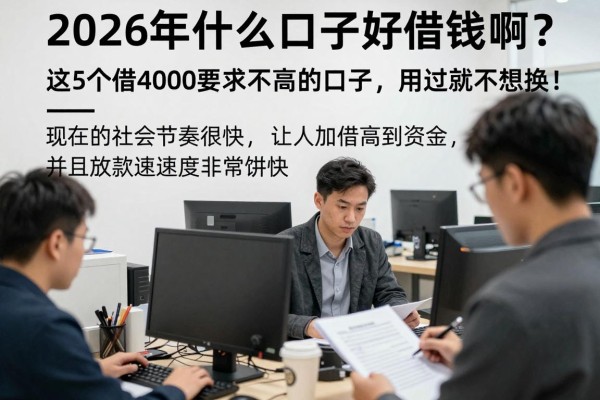 2026年什么口子好借钱啊?这5个借4000要求不高的口子,用过就不想换!