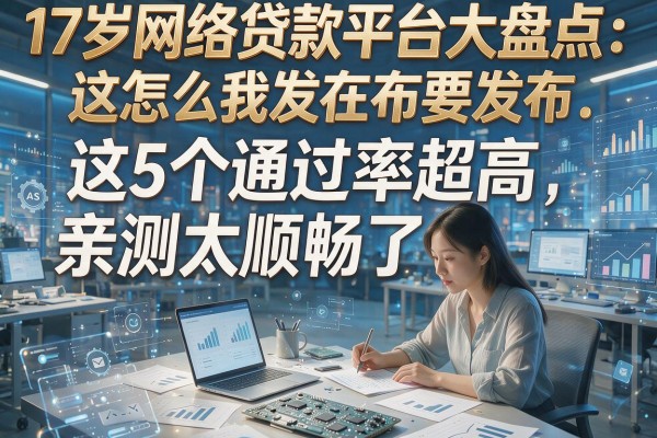 17岁网络贷款平台大盘点：这5个通过率超高，亲测太顺畅了！