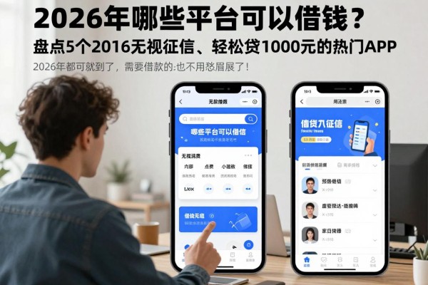 2026年哪些平台可以借钱？盘点5个2026无视征信、轻松贷1000元的热门APP