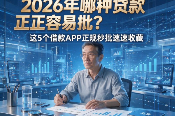 2026年哪种贷款正规容易批?这5个借款APP正规秒批速速收藏