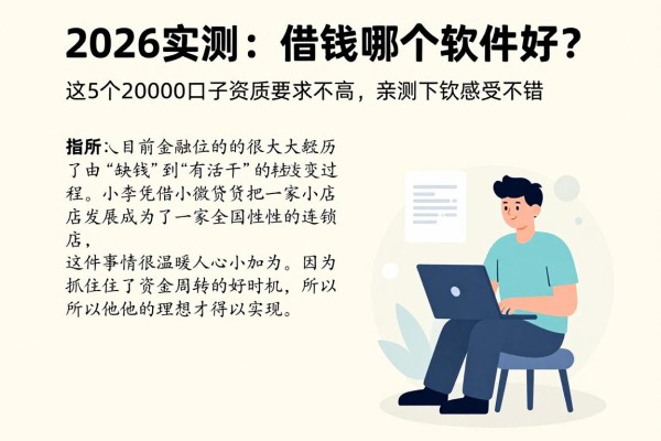 2026实测：借钱哪个软件好通过？这5个20000口子资质要求不高，亲测下款感受不错