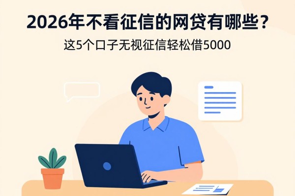 2026年不看征信的网贷有哪些?这5个口子无视征信轻松借5000,太实用了