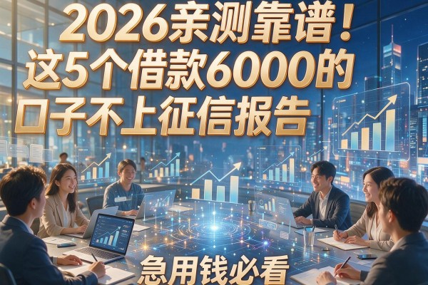 2026亲测靠谱!这5个借款6000的口子不上征信报告,急用钱必看
