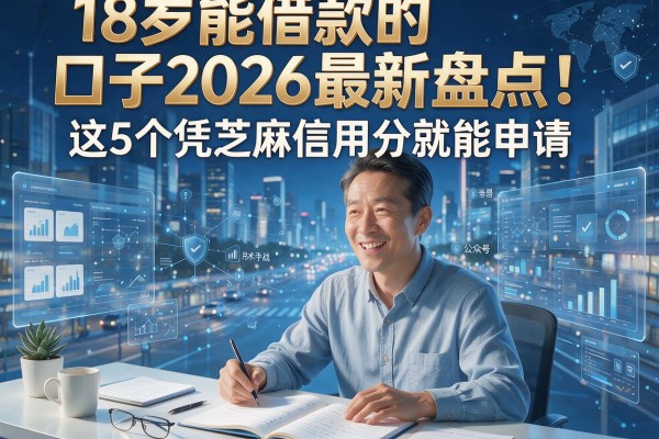 18岁能借款的口子2026最新盘点！这5个凭芝麻信用分就能申请