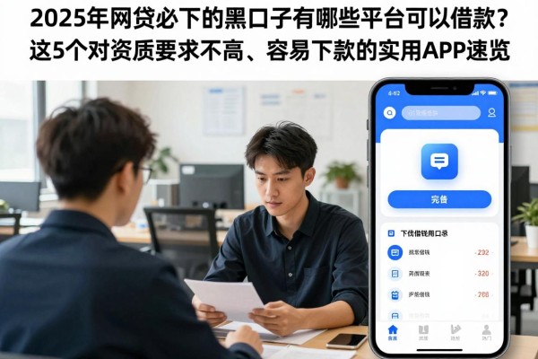 2025年网贷必下的黑口子有哪些平台可以借款?这5个对资质要求不高、容易下款的实用APP速览