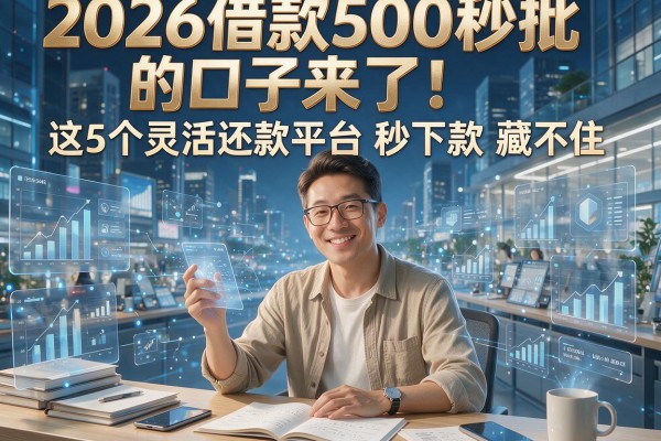 2026借款500秒批的口子来了!这5个灵活还款平台秒下款藏不住
