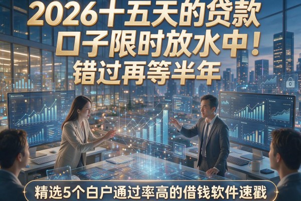 2026十五天的贷款口子限时放水中！错过再等半年，精选5个白户通过率高的借钱软件速戳