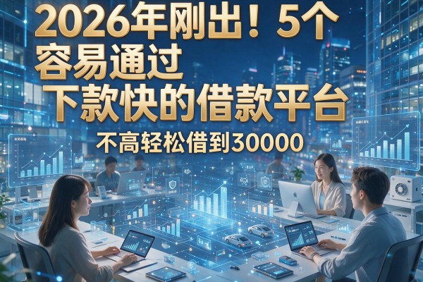 2026年刚出！5个容易通过下款快的借款平台，要求不高轻松借到30000