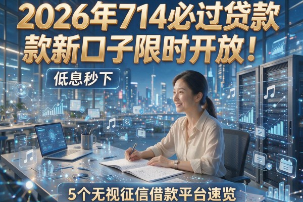 2026年714必过贷款新口子限时开放!低息秒下,5个无视征信借款平台速览