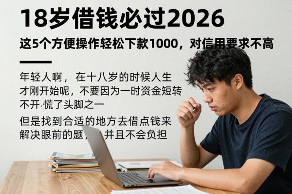 18岁借钱必过2026，这5个方便操作轻松下款1000，对信用要求不高