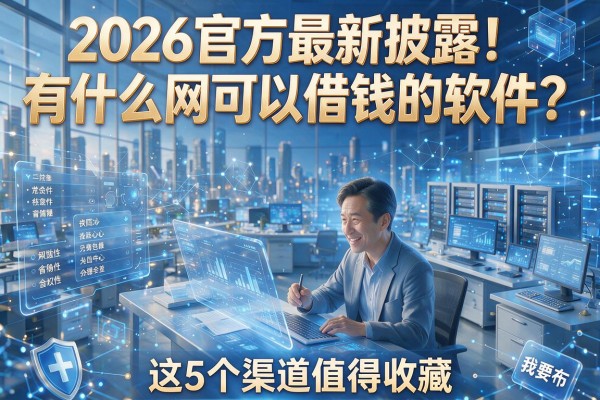 2026官方最新披露！有什么网可以借钱的软件？这5个渠道值得收藏