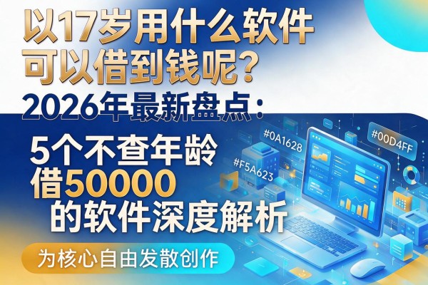 17岁用什么软件可以借到钱呢？2026年最新盘点：5个不查年龄借50000的软件深度解析