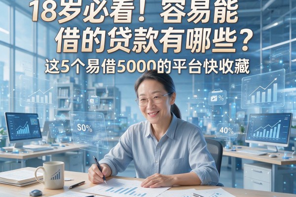 18岁必看！容易能借的贷款有哪些？这5个易借5000的平台快收藏