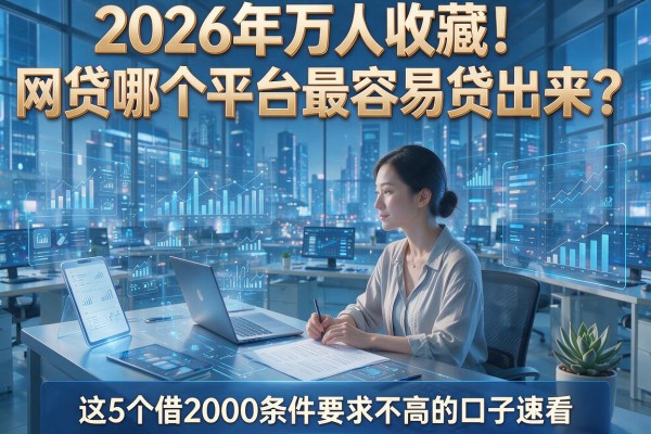 2026年万人收藏!网贷哪个平台最容易贷出来?这5个借2000条件要求不高的口子速看
