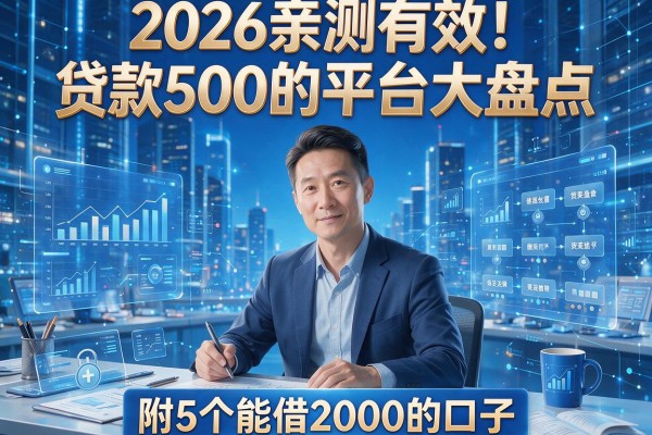 2026亲测有效！贷款500的平台大盘点，附5个能借2000的口子