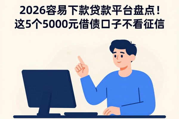 2026容易下款贷款平台盘点！这5个5000元借款口子不看征信，值得一试
