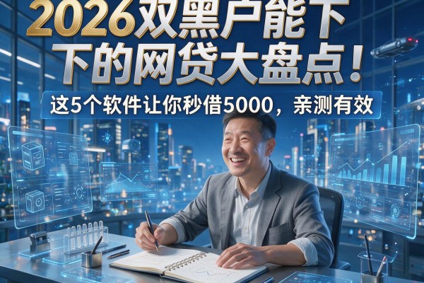 2026双黑户能下的网贷大盘点！这5个软件让你秒借5000，亲测有效