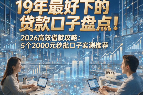 19年最好下的贷款口子盘点！2026高效借款攻略：5个2000元秒批口子实测推荐