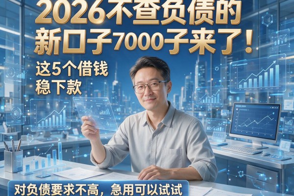 2026不查负债的新口子来了！这5个借钱7000稳下款、对负债要求不高，急用可以试试