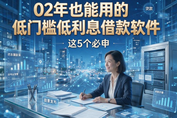02年也能用的低门槛低利息借款软件，这5个必申！