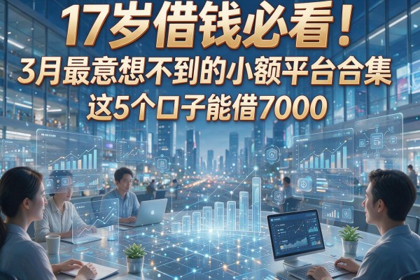 17岁借钱必看！3月最意想不到的小额平台合集，这5个口子能借7000