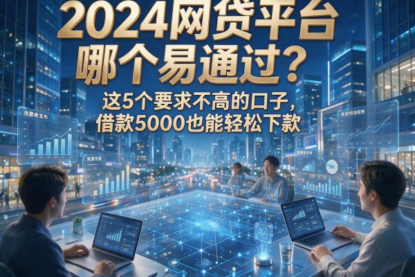 2024网贷平台哪个易通过？这5个要求不高的口子，借款5000也能轻松下款