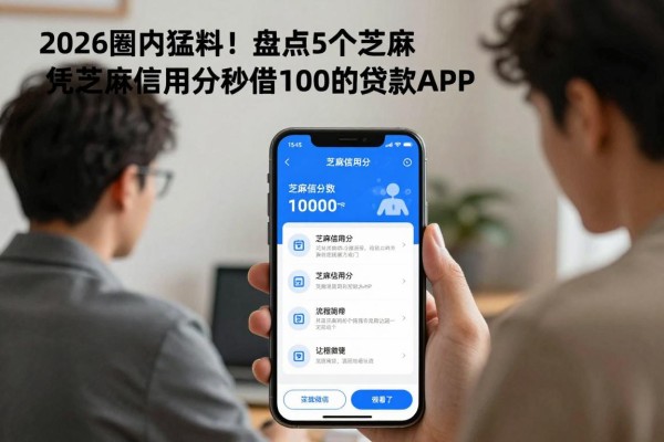 2026圈内猛料!盘点5个凭芝麻信用分秒借1000的贷款APP