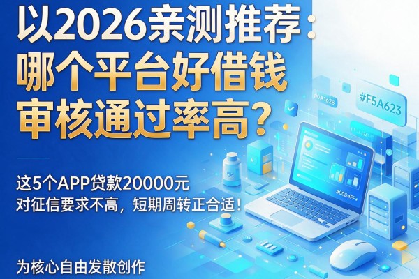 2026亲测推荐：哪个平台好借钱审核通过率高？这5个APP贷款20000元对征信要求不高，短期周转正合适！