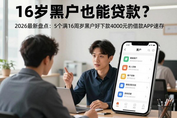 16岁黑户也能贷款?2026最新盘点:5个满16周岁黑户好下款4000元的借款APP速存!
