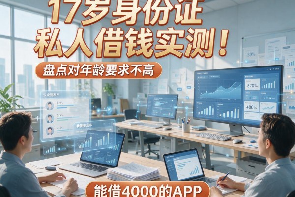 17岁身份证私人借钱实测!盘点对年龄要求不高、能借4000的APP