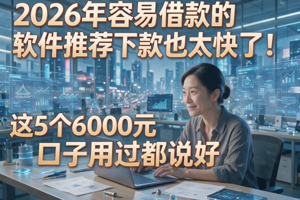 2026年容易借款的软件推荐下款也太快了！这5个6000元口子用过都说好
