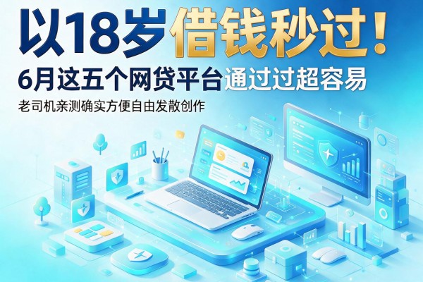 18岁借钱秒过!6月这五个网贷平台通过超容易,老司机亲测确实方便