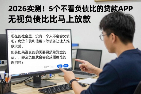 2026实测！5个不看负债比的贷款APP，无视负债比马上放款