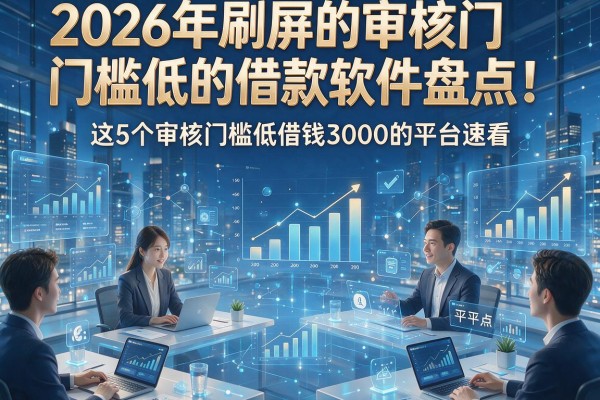 2026年刷屏的审核门槛低的借款软件盘点!这5个审核门槛低借钱3000的平台速看