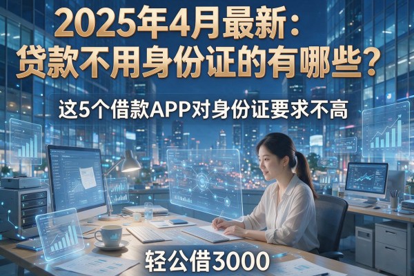 2025年4月最新:贷款不用身份证的有哪些?这5个借款APP对身份证要求不高,轻松借3000!