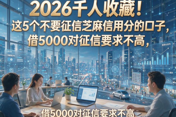 2026千人收藏!这5个不要征信芝麻信用分的口子,借5000对征信要求不高