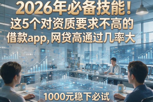 2026年必备技能！这5个对资质要求不高的借款App，网贷高通过几率大，1000元稳下必试