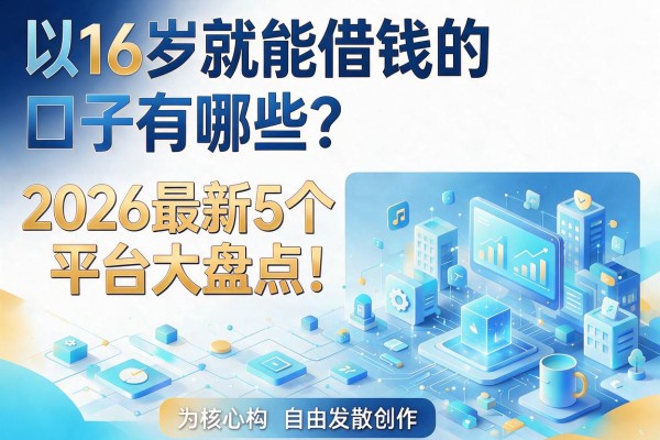 16岁就能借钱的口子有哪些？2026最新5个平台大盘点！