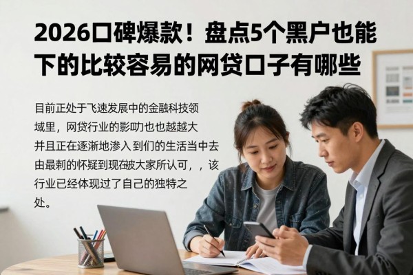 2026口碑爆款！盘点5个黑户也能下的比较容易的网贷口子有哪些